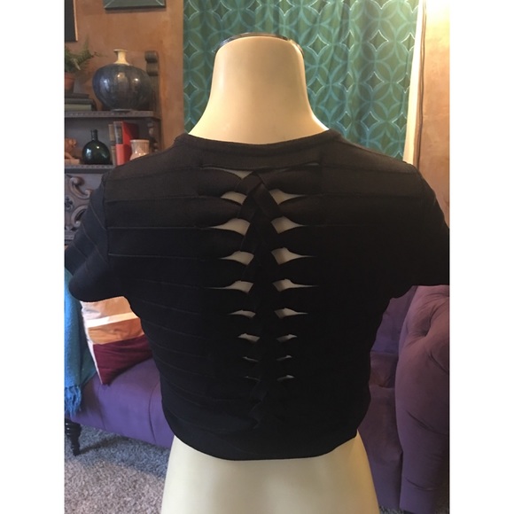 Original Parker Cut out Back Bandage Crop Top - Picture 1 of 3